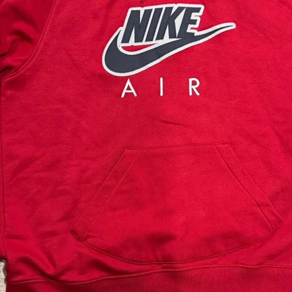 Nike Air XXL Red Logo Pullover Hoodie Vintage Y2K 2000S